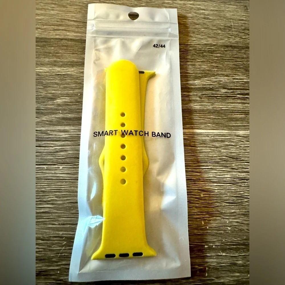 Yellow Apple Watch silicone sports band