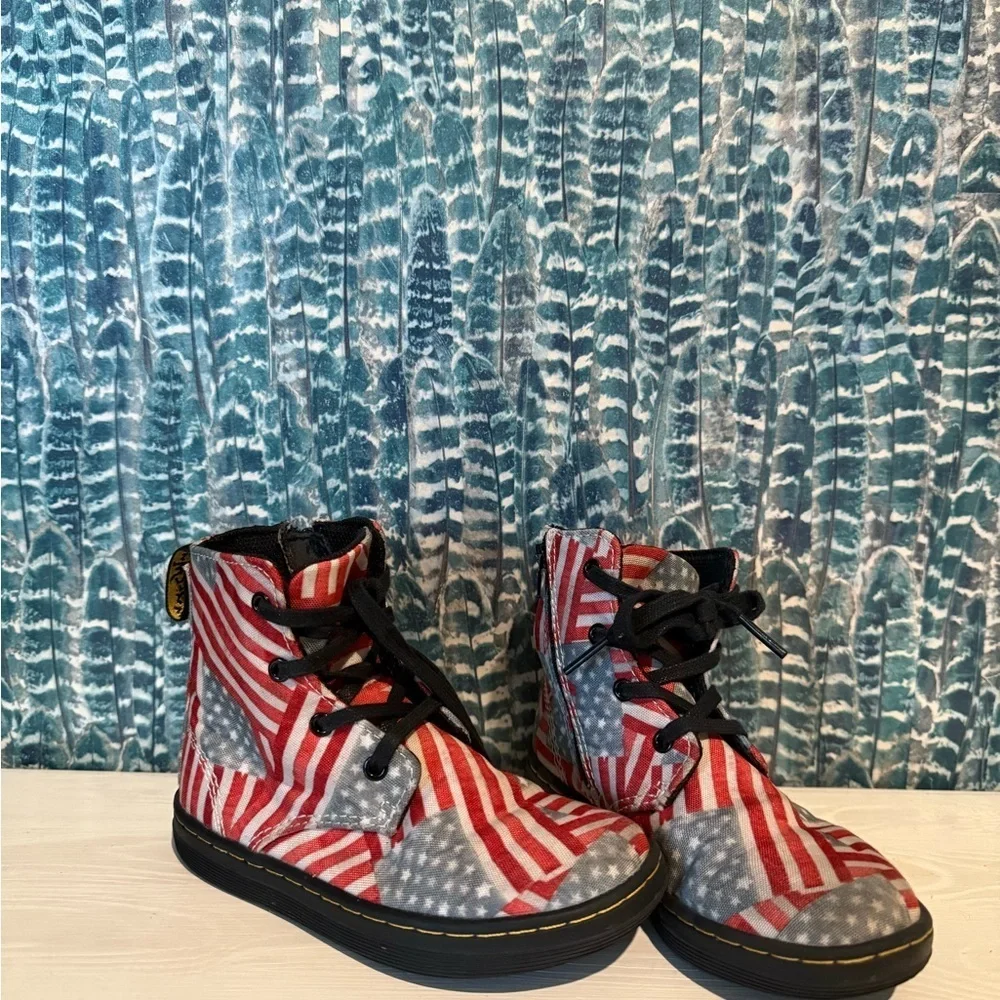 Doc Marten American Flag Laney canvas converse boots