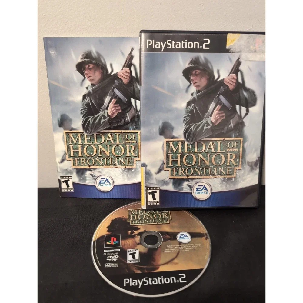 Medal of Honor Frontline Sony PlayStation 2 PS2 Game CIB Complete SLUS-20368