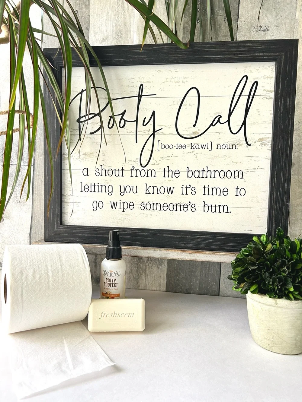 🌴Humorous Wall Sign With a Message Framed with Wood