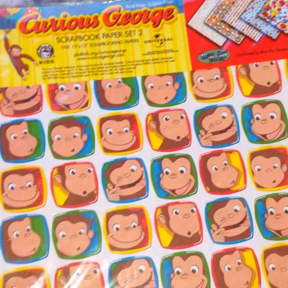 🐒 CURIOUS GEORGE 🐵 ScrapBook Paper