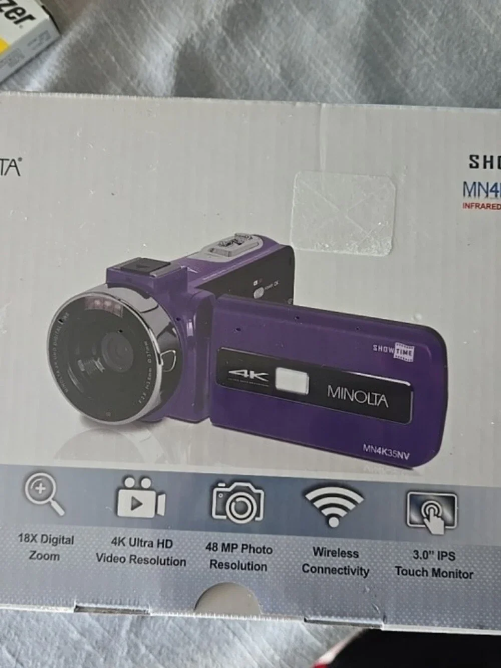 Minolta MN4K35NV 4K Ultra HD Camcorder  48 MP *New-Sealed
