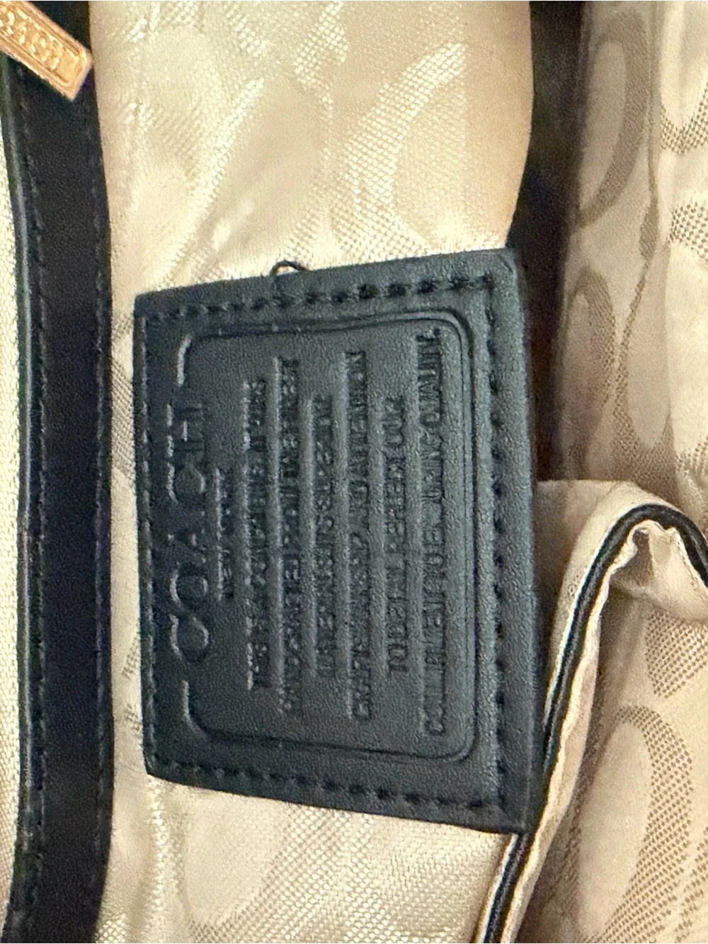 Coach monogram backpack