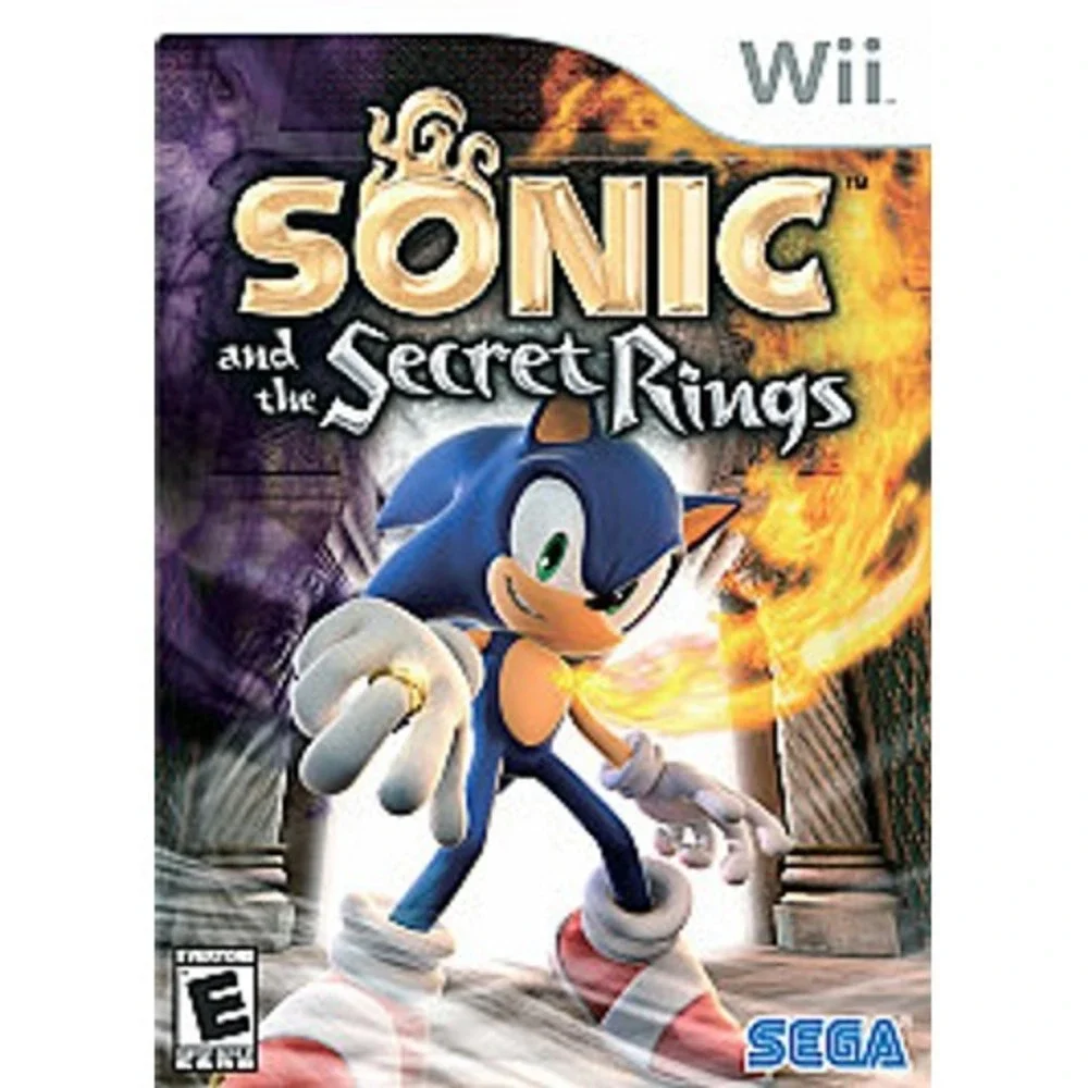 Nintendo Wii -Sonic And The Secret Rings  Case and Disc Only -  TESTED