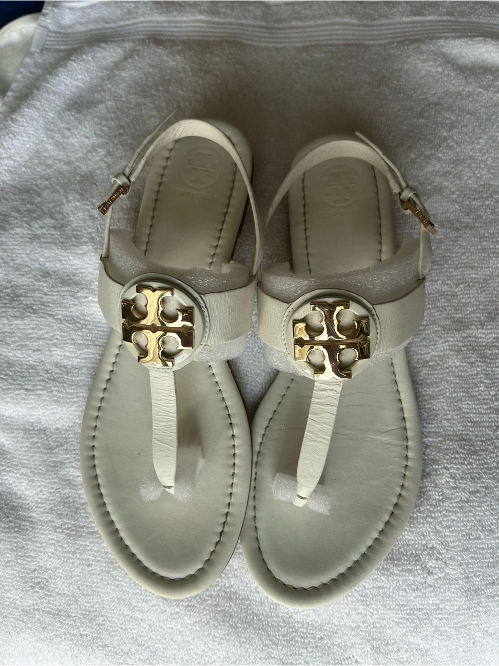 Tory Burch white leather