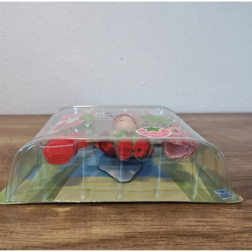 Strawberry Shortcake Mini Doll Toy Pink Green Scented Salon Set 2009 Hasbro