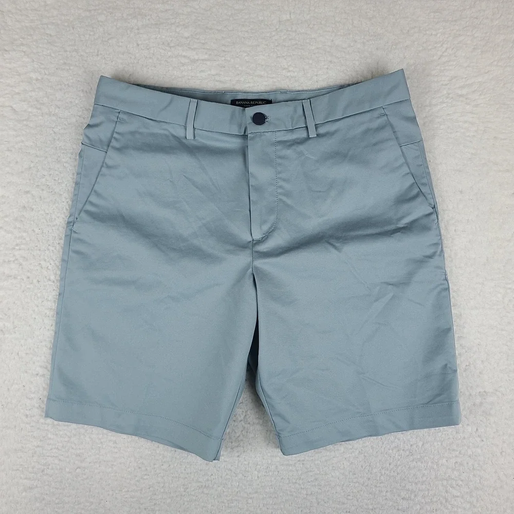 Banana Republic Aiden Shorts Mens‎ 33 Light Blue 9