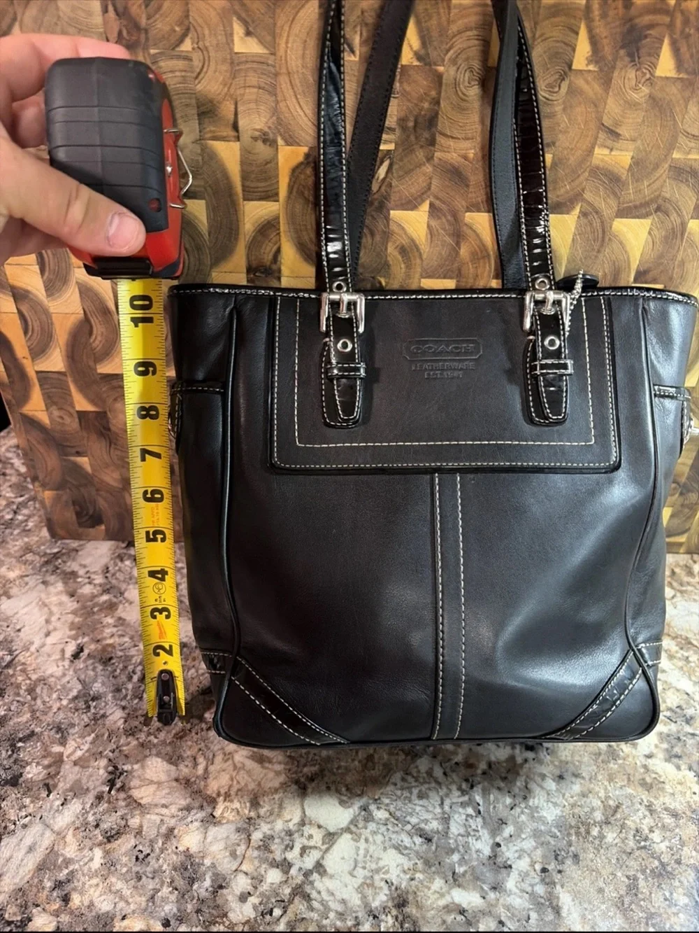 Coach structured black