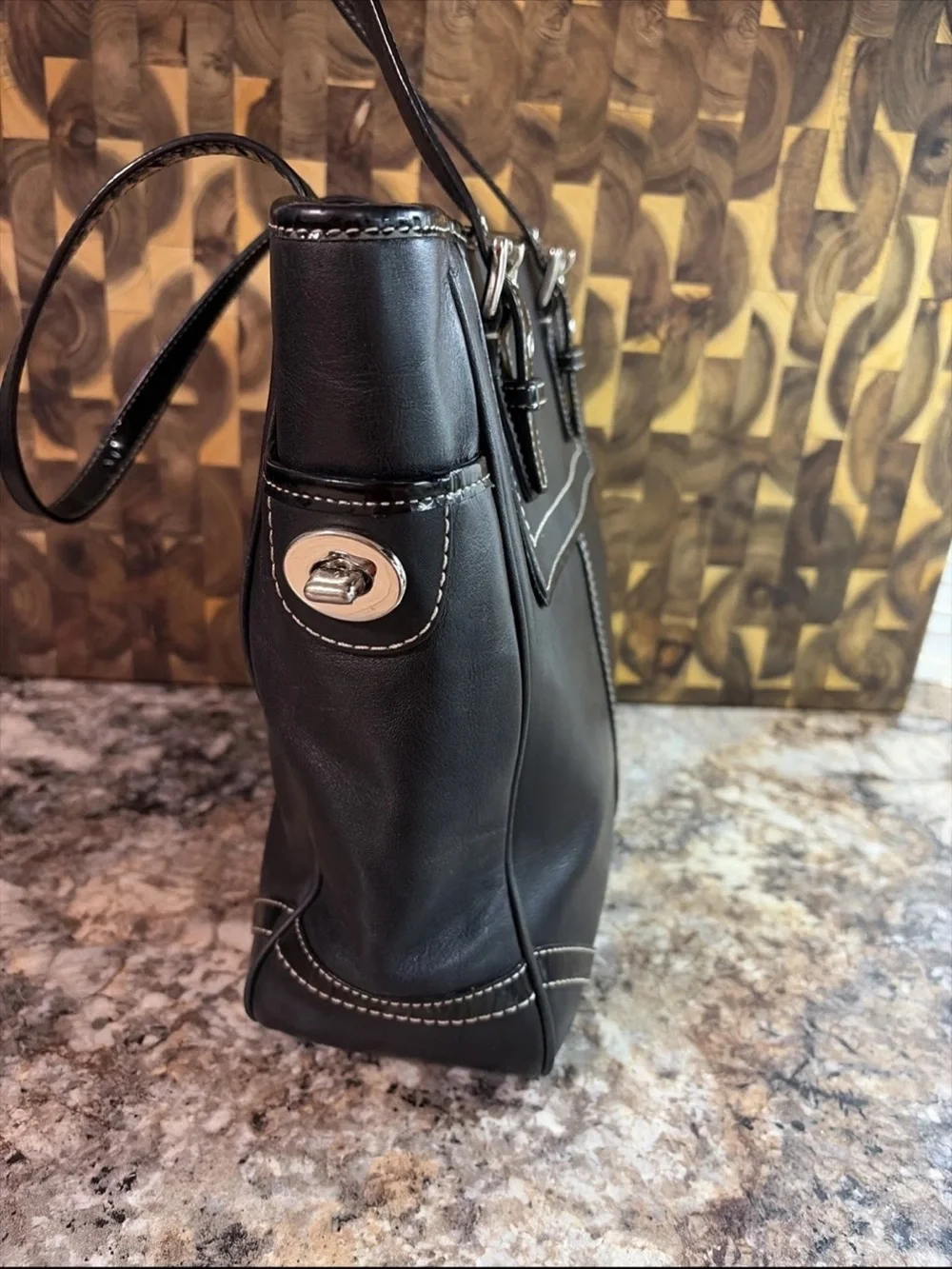 Coach structured black