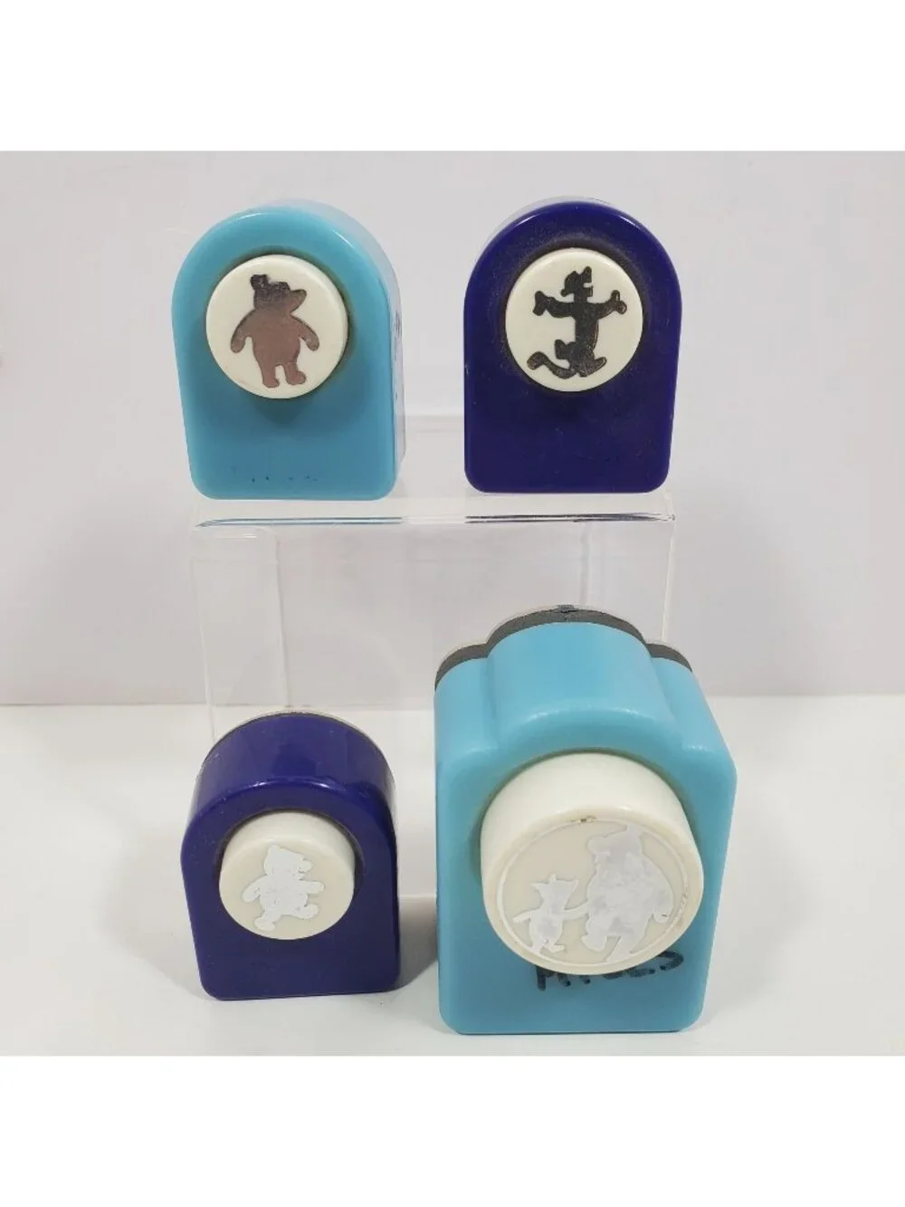 Winnie The Pooh Paper Punch Lot Disney Crafts Tigger Piglet Set of 4 Punches