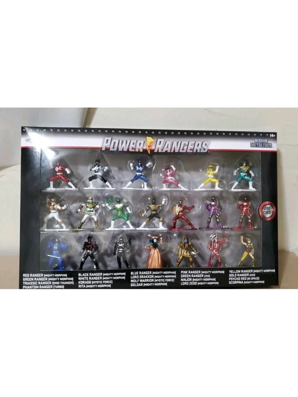 Power Rangers Jada Nano Metalfigs 20-Pack Die-Cast Mini Figures Set 30771 NEW