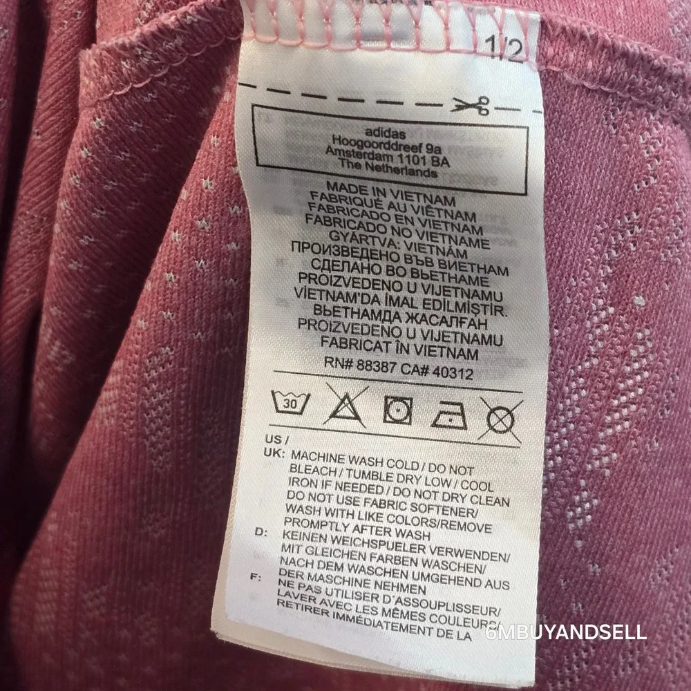 adidas measurements approx