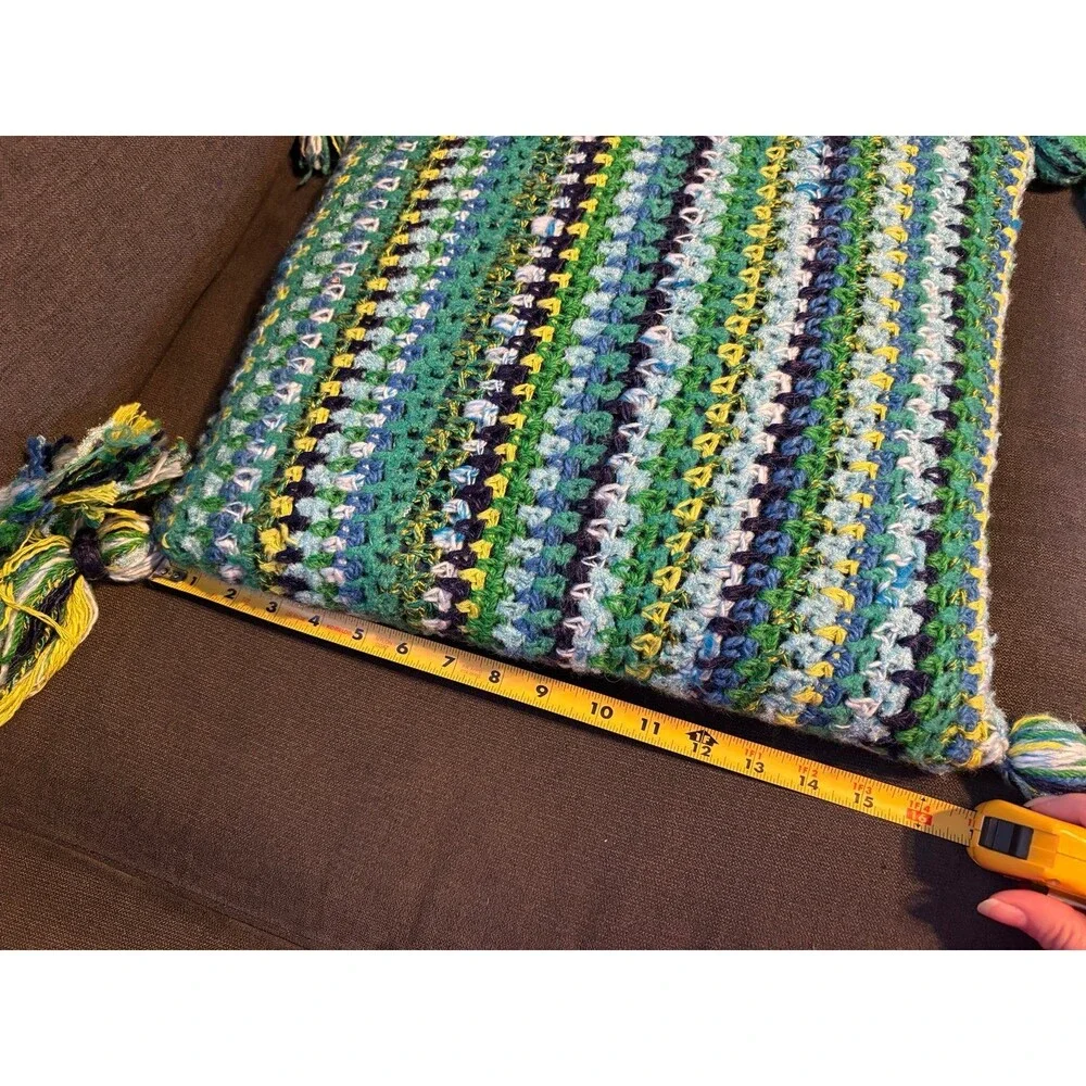 Handmade crochet throw