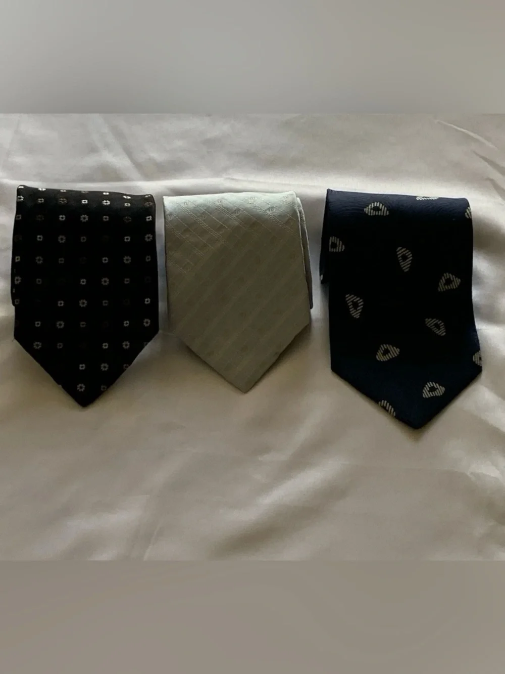 LOT of 3: RUBINACCI Giorgio Armani Altea Milano Italian Silk Ties - Luxury AS IS