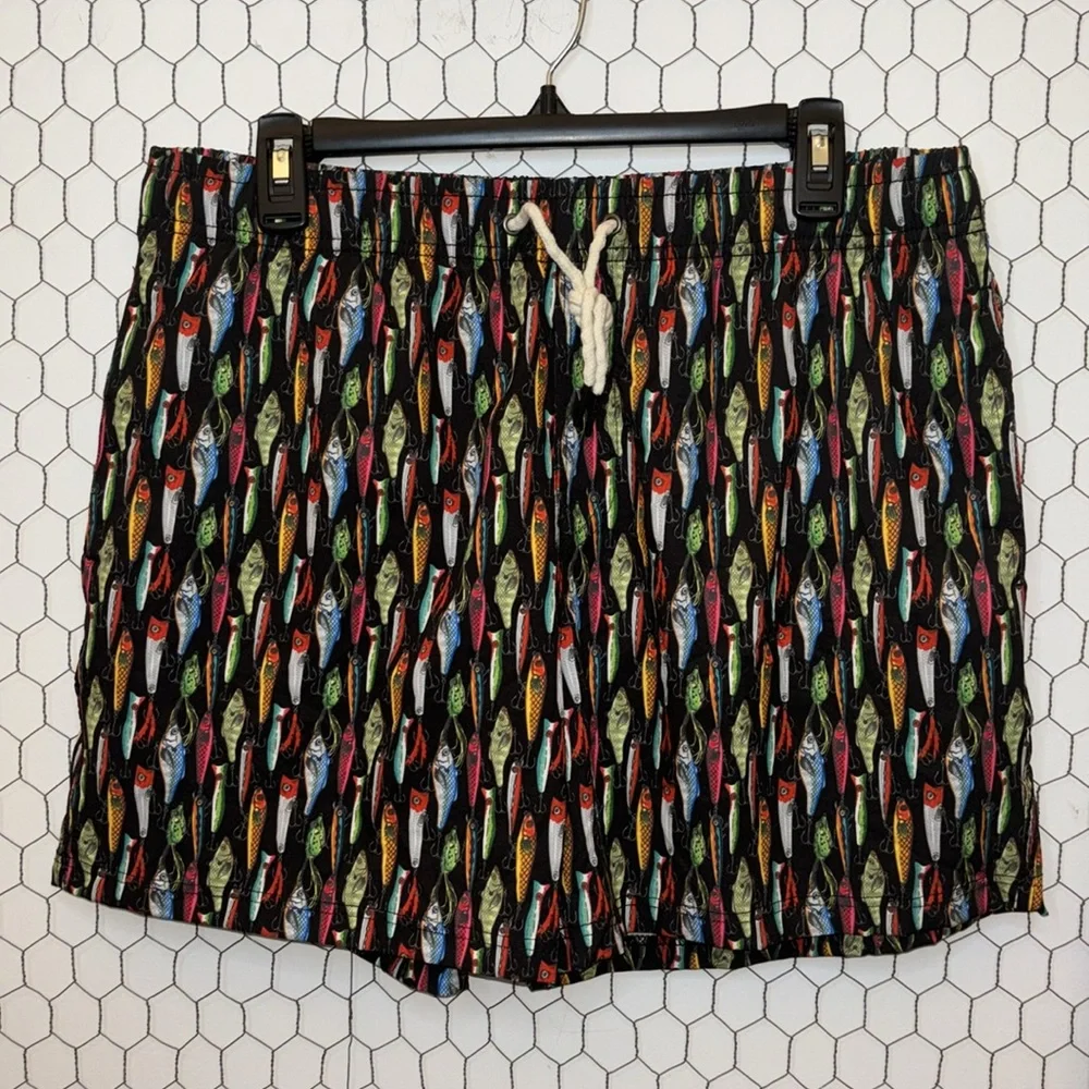 Two Left Feet Fishing Lure Swim Trunks