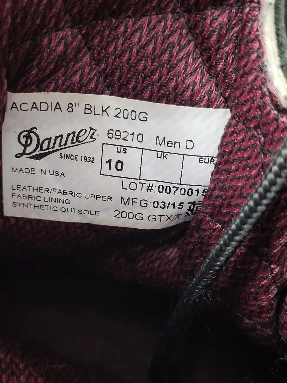 Danner acadia mens