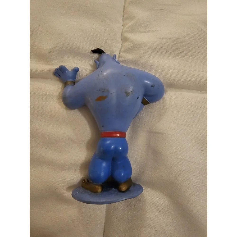 Vintage Disney Aladdin Genie Lot Parade Leader & Blue Genie PVC Mattel 1992–1993