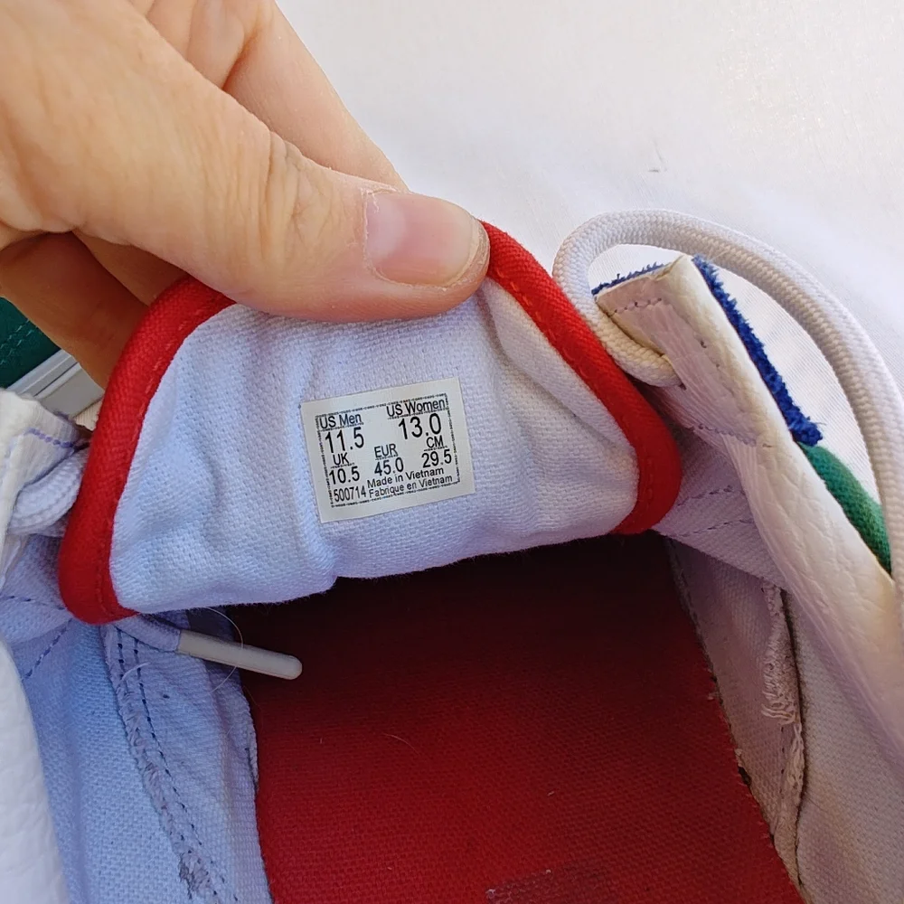 Vans Yacht Club Old Skool Colorblock Shoes Sneakers‎ 11.5 Red Green Blue Yellow