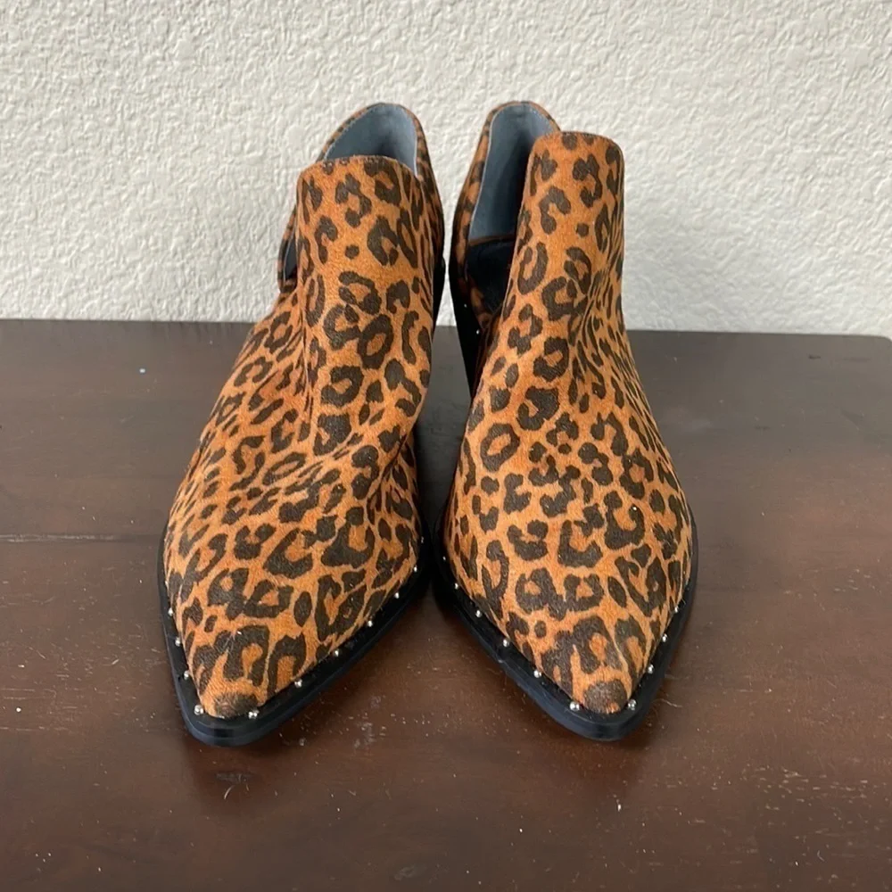 Charles by Charles David Parson Leopard Print Bootie in Camel Leopard Cut Out 6