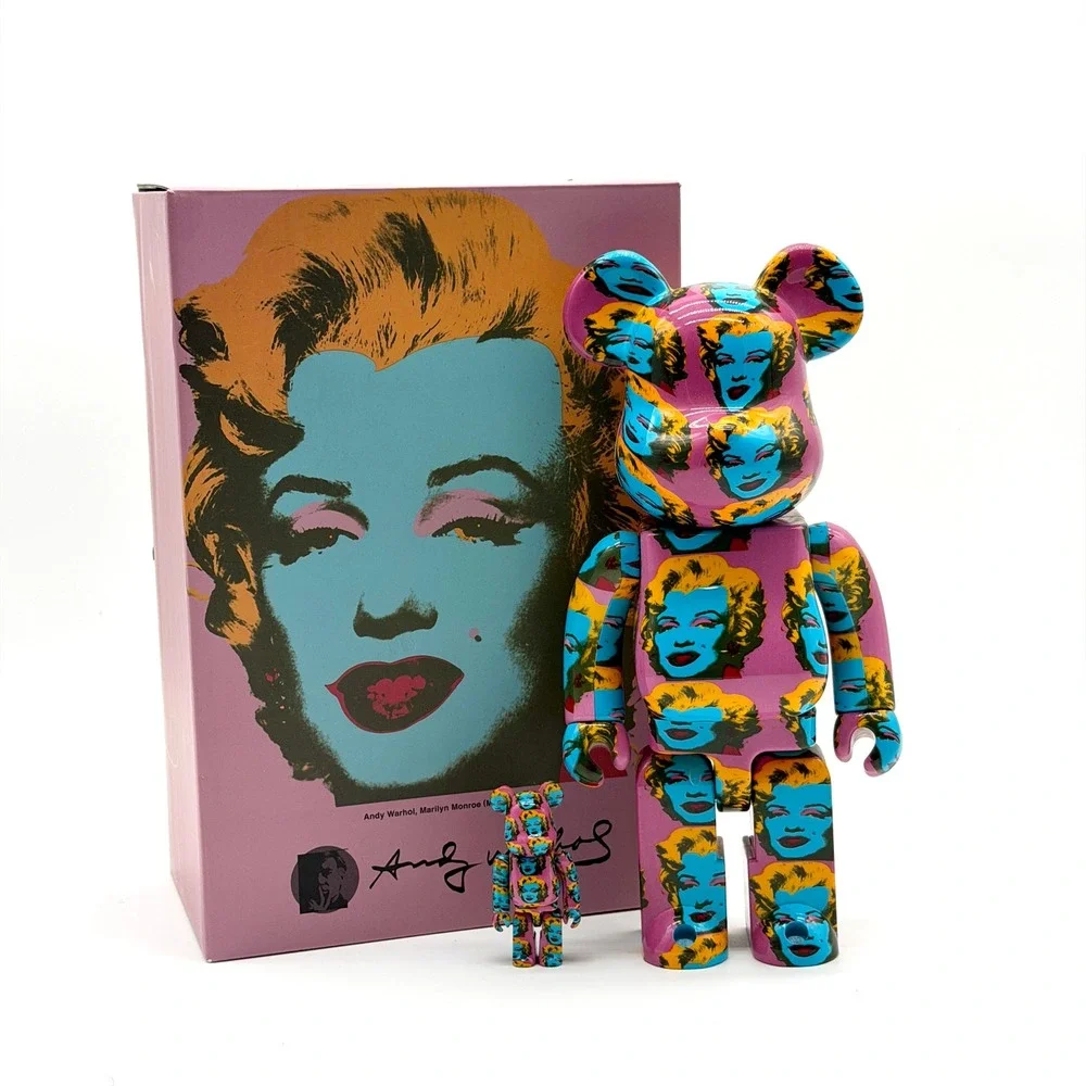 Medicom Toy Be@rbrick Andy Warhol Marilyn Monroe Pink 100% 400% Set Bearbrick