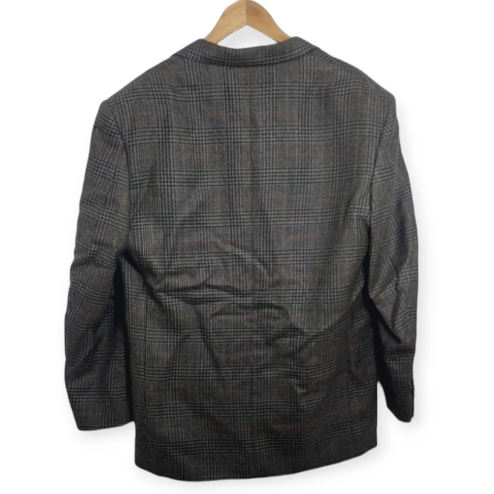 Oscar De La Renta Men's Size 42R Suit Jacket 100% Wool Brown Vintage