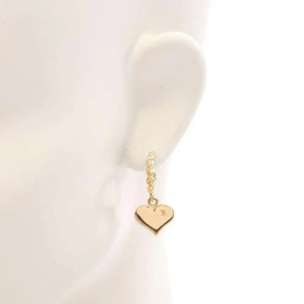LOUIS VUITTON Pink Monogram Earrings