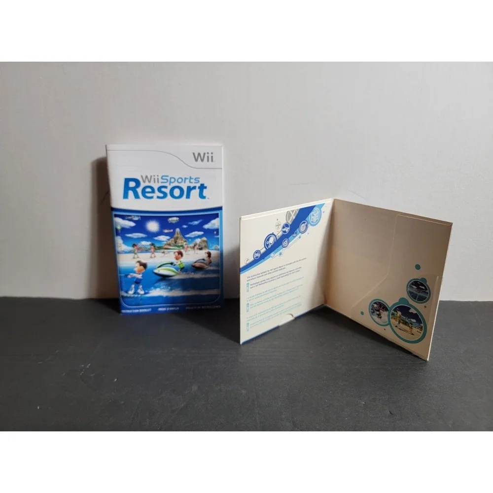 Nintendo Wii Sports Resort  EMPTY Cardboard Sleeve Only and Manual Only NO DISK