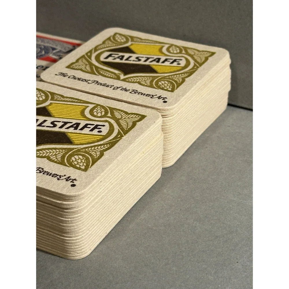 Vintage Coasters Lot Falstaff, Budweiser, Mr Peanut ( Over 60‎ )