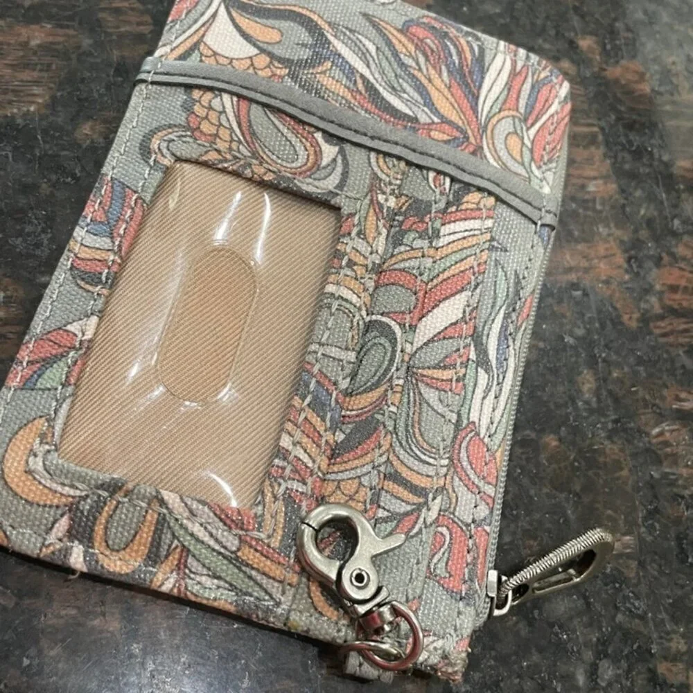 SAKROOTS KEYCHAIN MINI WALLET GRAY‎ MULTICOLORS