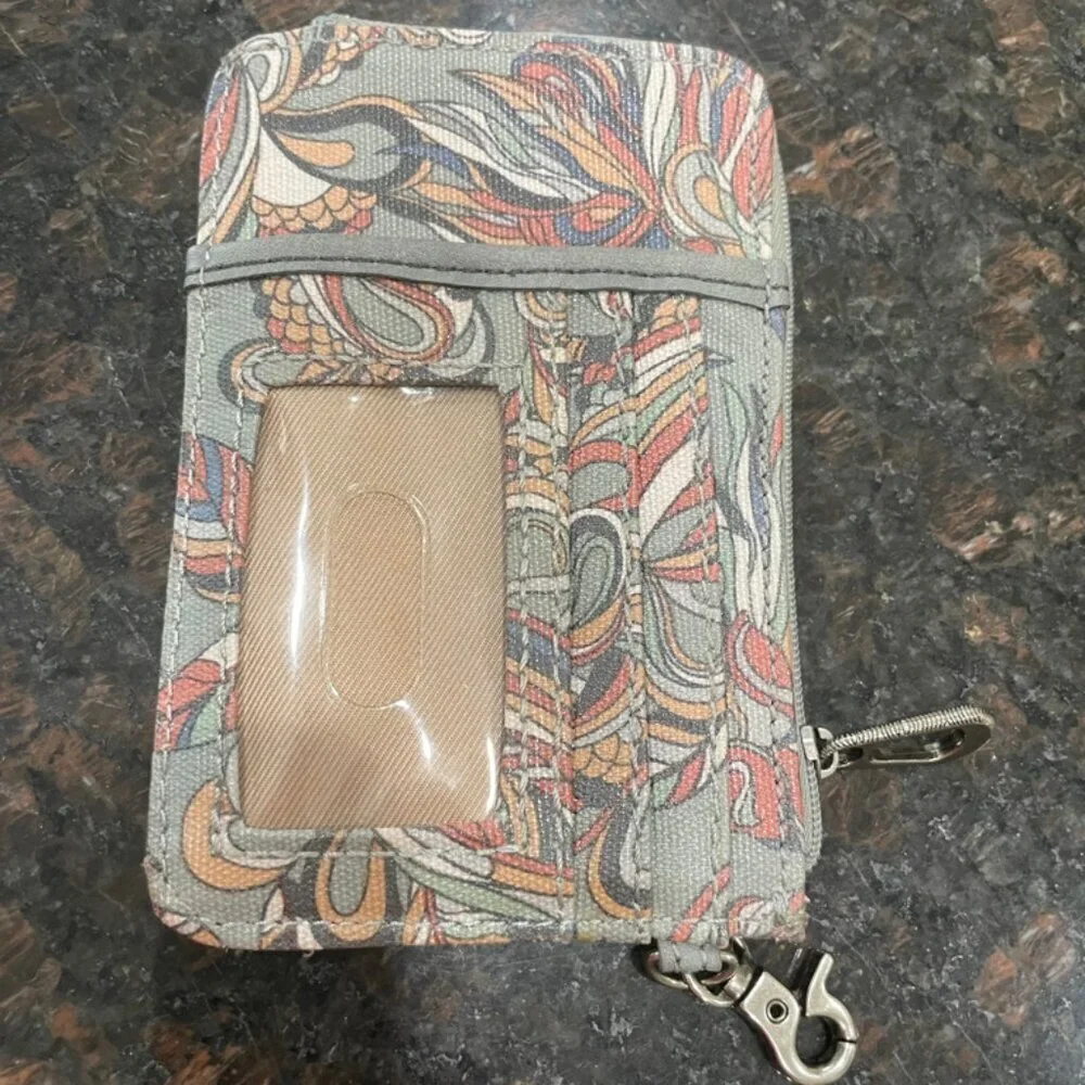 SAKROOTS KEYCHAIN MINI WALLET GRAY‎ MULTICOLORS