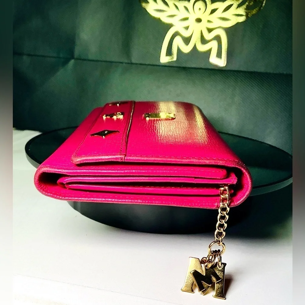 MCM leather trifold
