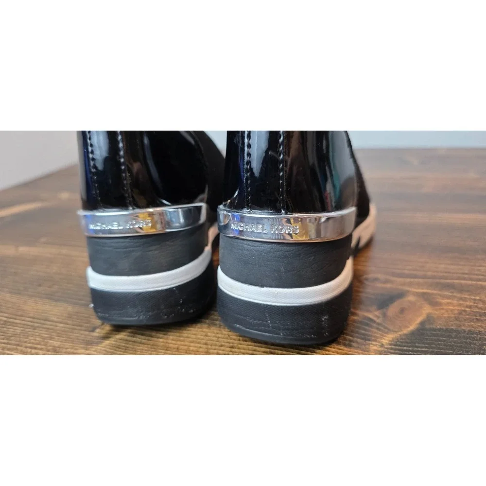 MICHAEL KORS Skyler Women's Boots Size 5 M Black Pull On Platform Ankle Shoes‎
