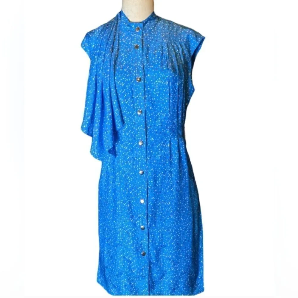 NWT COACH Dotted Sleeveless 100% silk dress Size 00