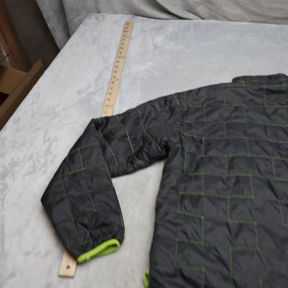 Patagonia Nano Puff Jacket Kids XL 14 Gray Insulated Light Pack Quilted Full Zip