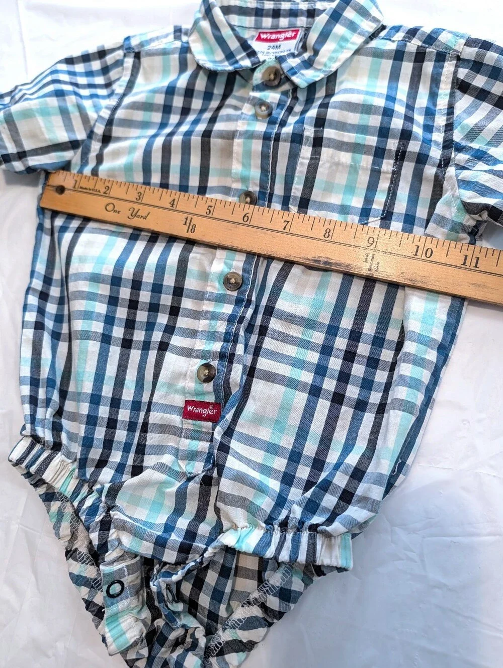 Wrangler blue plaid