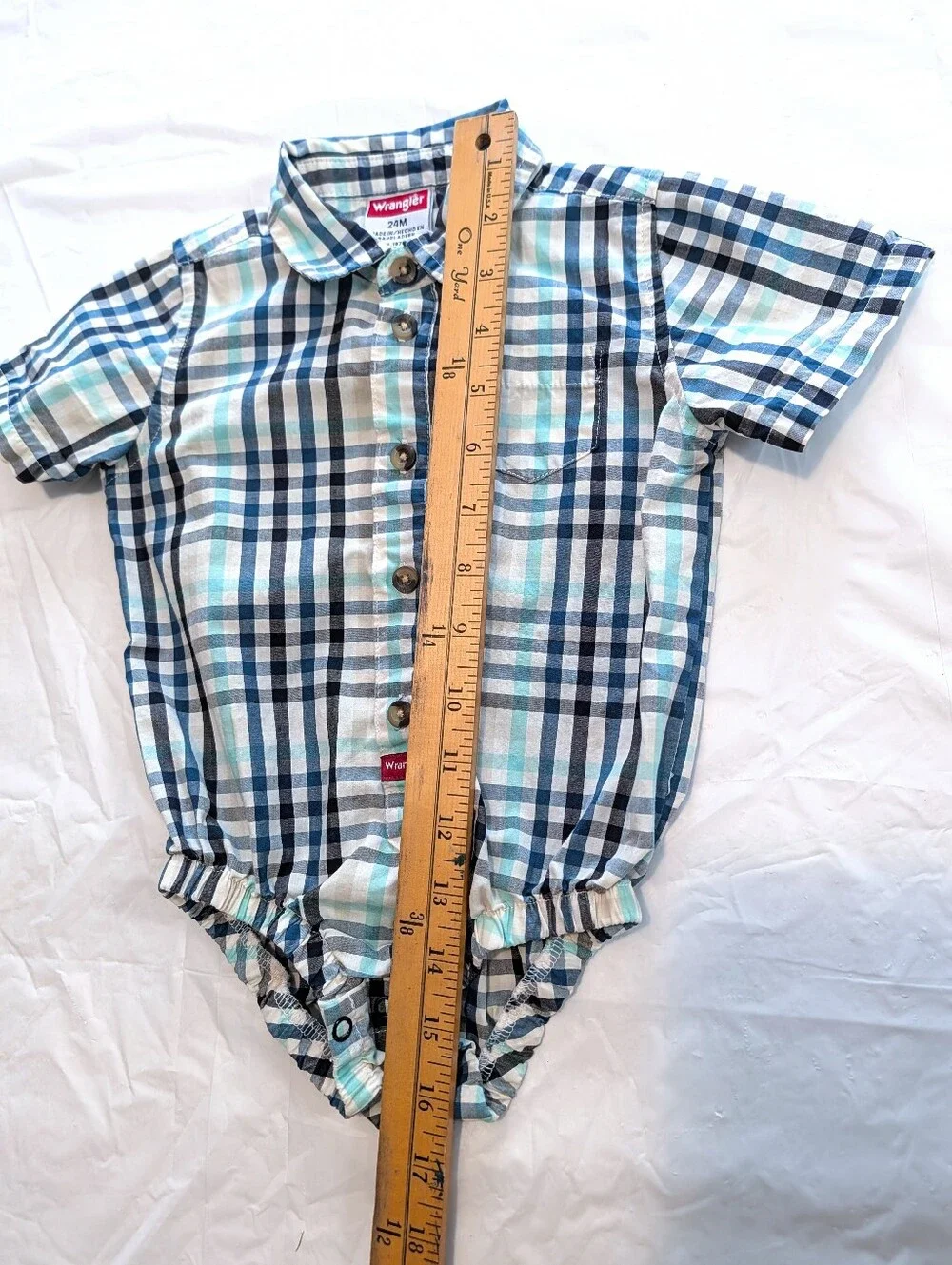 Wrangler blue plaid