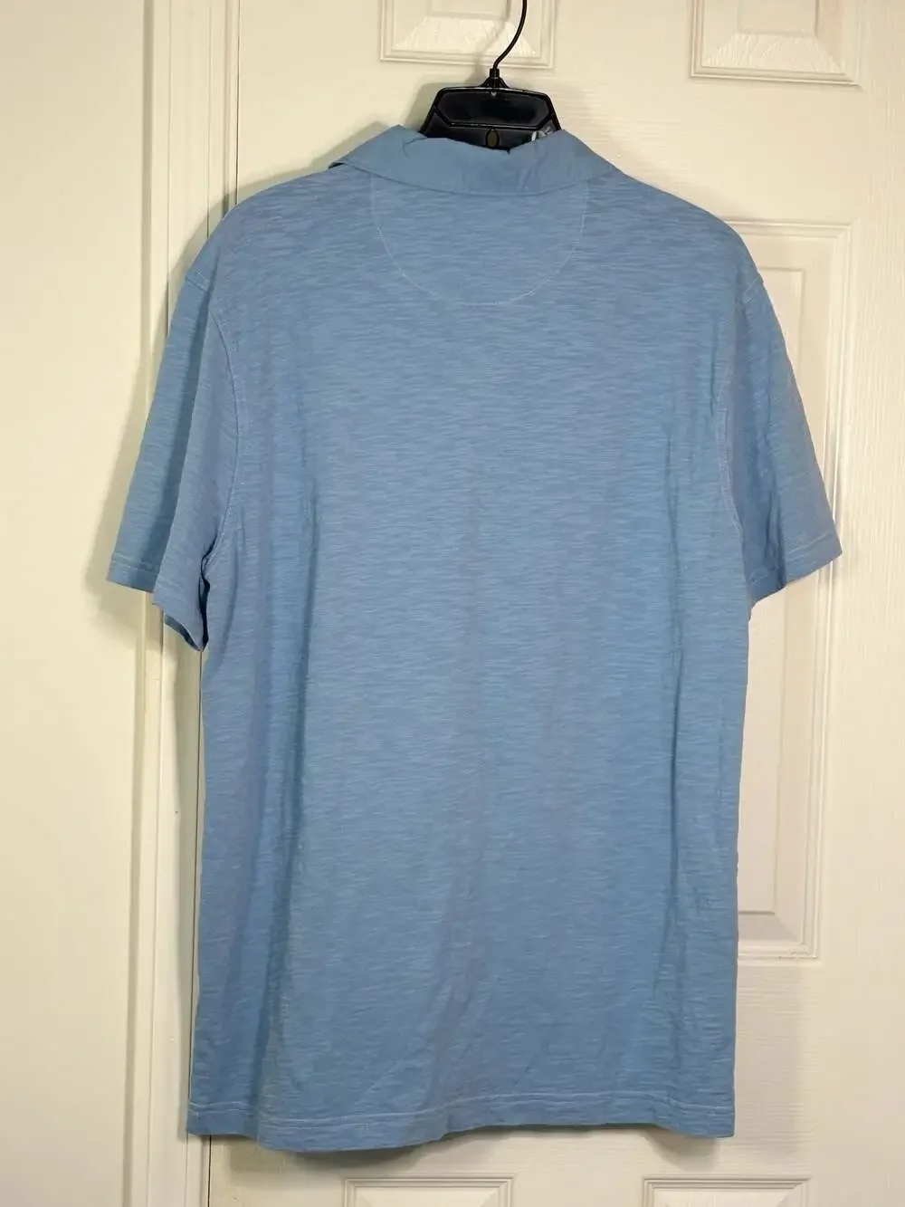 Banana Republic Men's Short Sleeve 100% Cotton Polo Shirt in Blue #1498