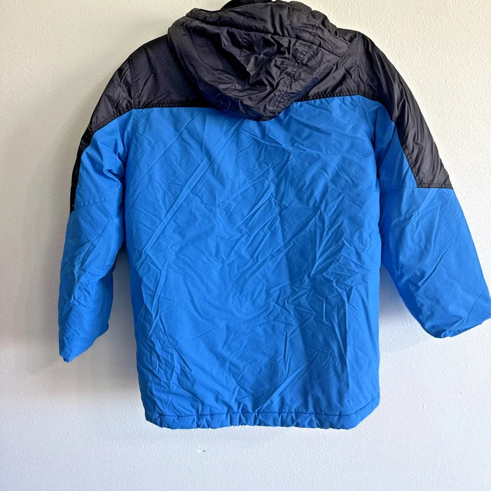 Columbia Sportswear‎ Youth Hooded Jacket L 14-16 Black & Blue Winter Warm coat
