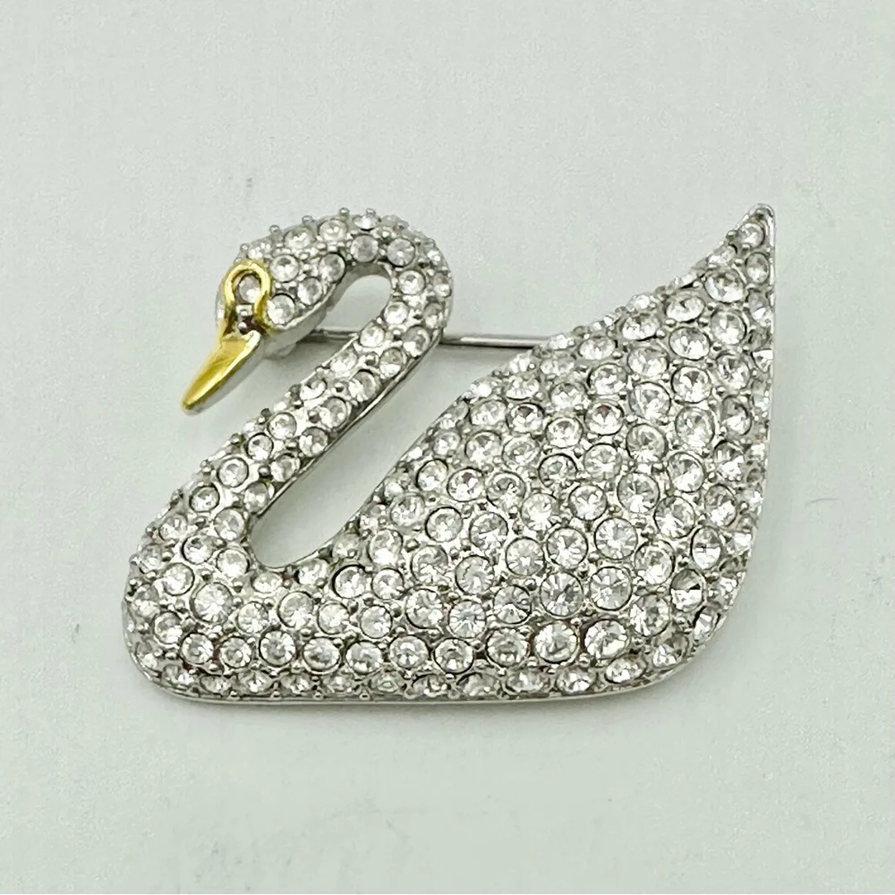 Swarovski signed swan