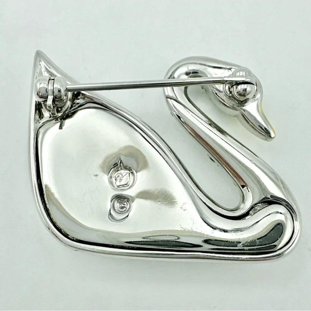Swarovski signed swan