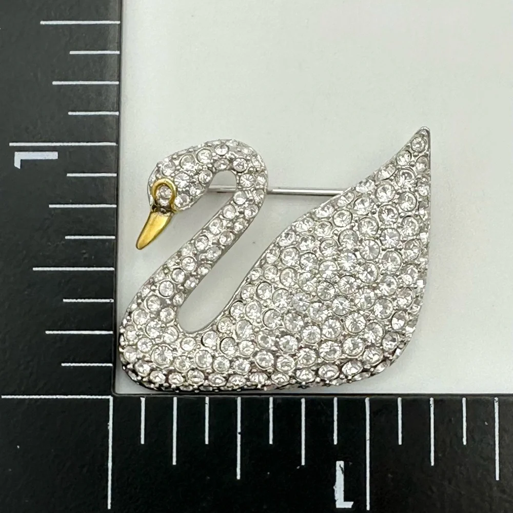 Swarovski signed swan
