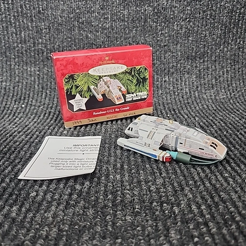 Hallmark‎ Star Trek Deep Space Nine Runabout USS Rio Grande Ornament 1999 - New