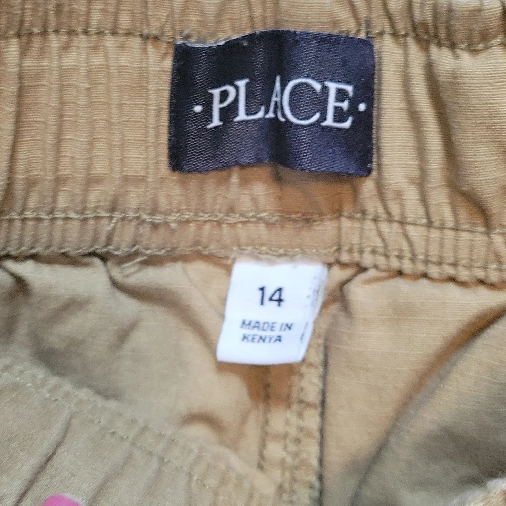 Childrens place tan cargo shorts 14