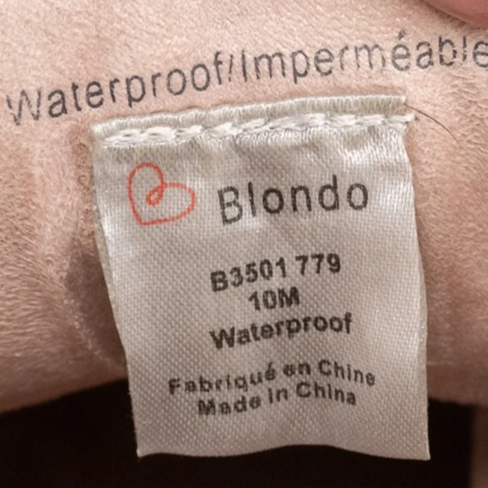 Blondo Glenda‎ Waterproof Sneaker Bootie Mushroom Suede Size 10 M