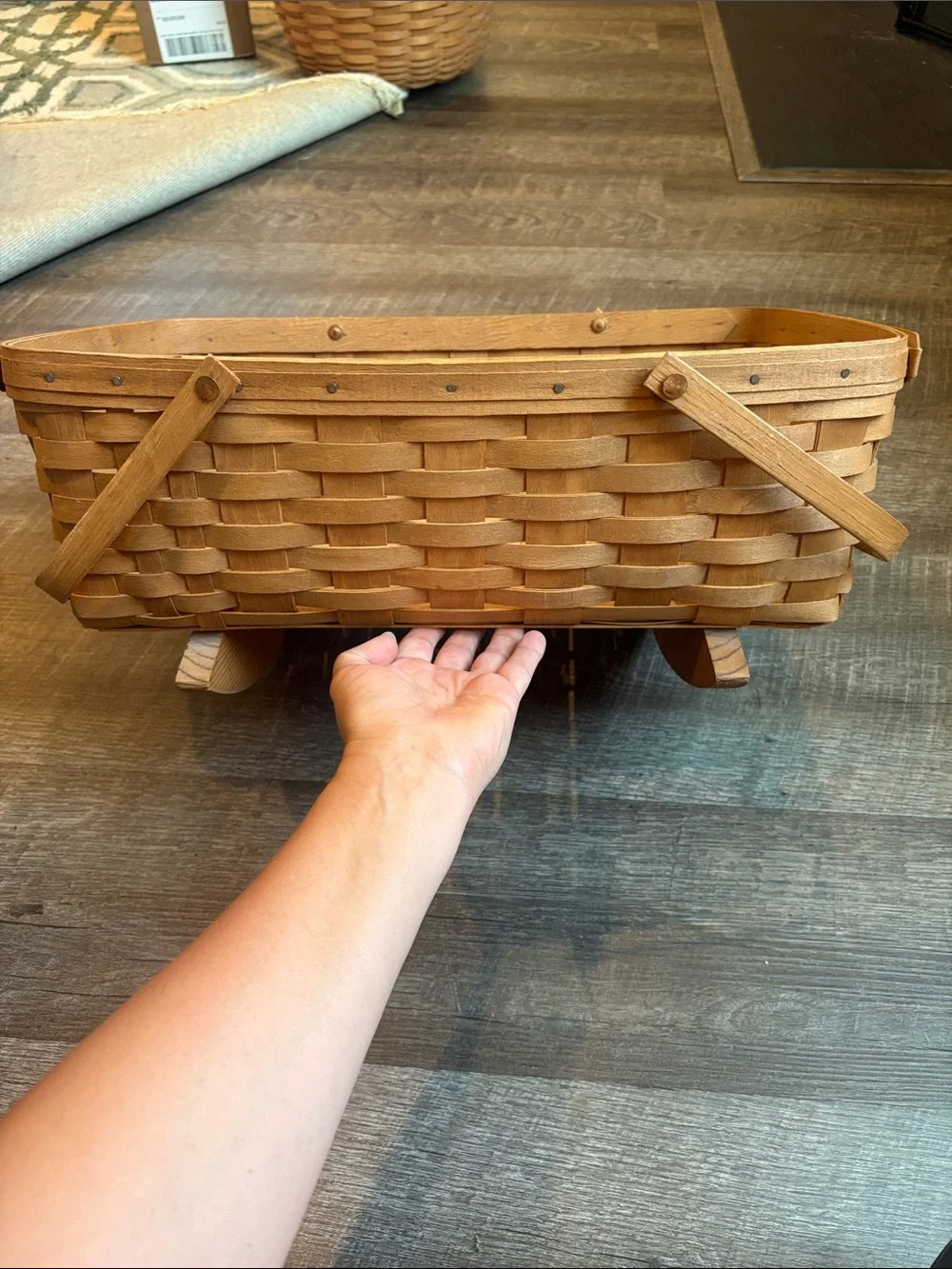 Longaberger rocking cradle