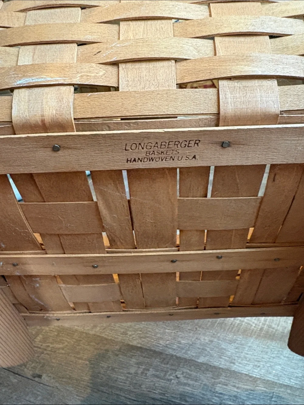Longaberger rocking cradle