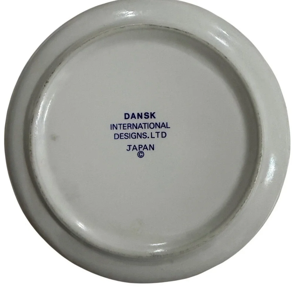 Dansk International Designs Japan White Ceramic Round Serving Bowl 7 inch‎ MCM