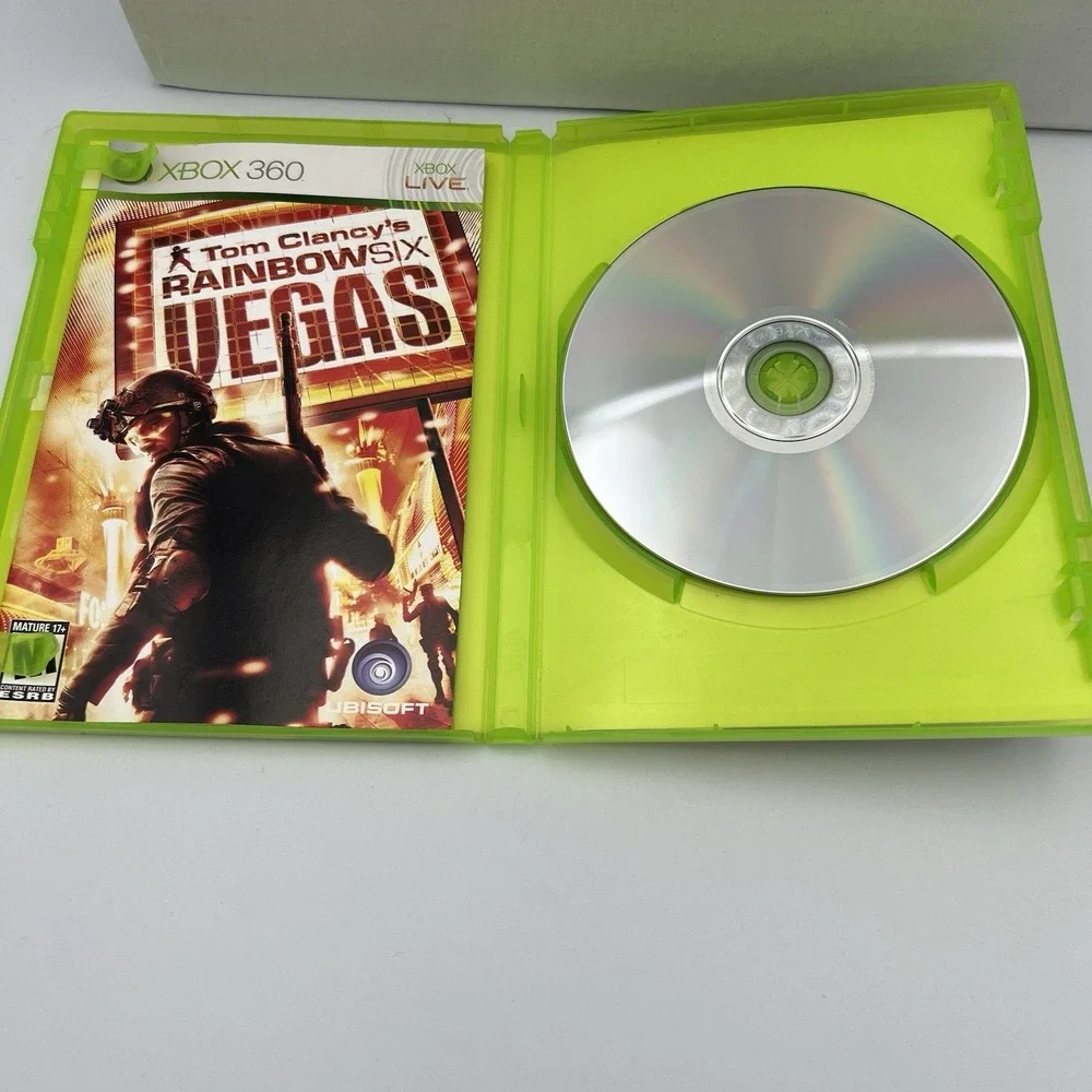 Tom Clancy's‎ Rainbow Six Vegas &Kinect Sports Season2  Xbox 360 Lot of 2