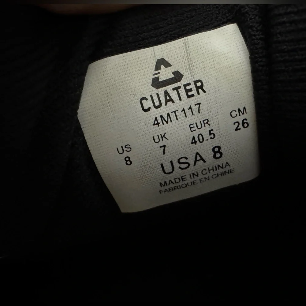 Travis Mathew Cuater The Daily Wool Sneaker Shoes Black White Golf  Mens Sz 8