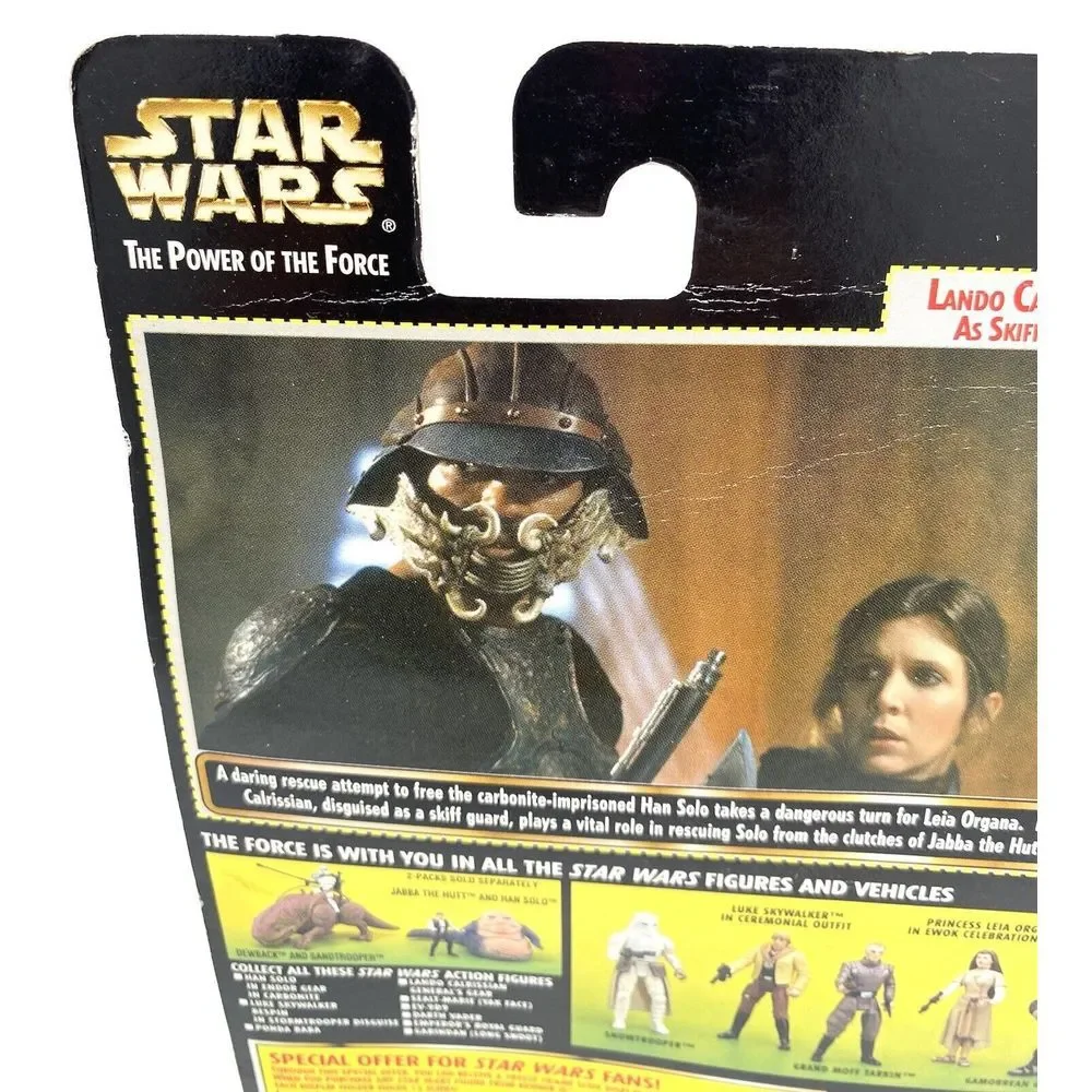 Vtg Sealed Star Wars Power of Force Freeze Frame Lando Calrissian as Skiff Guard